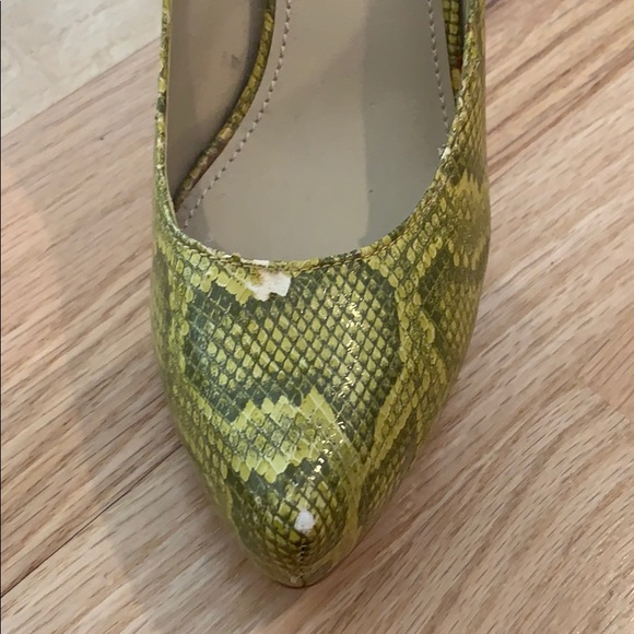Colin Stuart  Lime python Platform High Heel Sz 10 - Picture 7 of 11